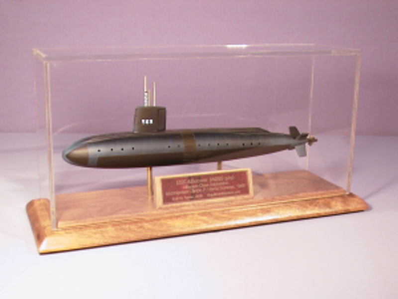 Encased USS Albacore Model