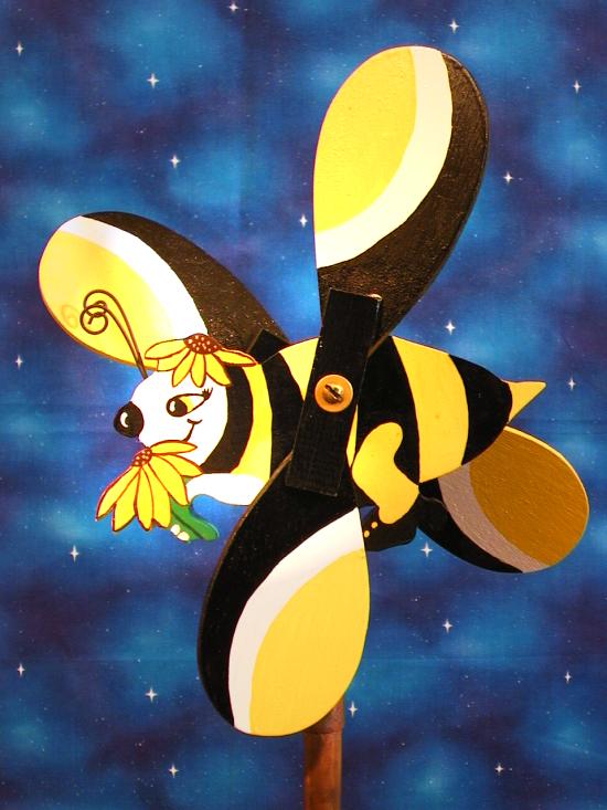 Bumble Bee Lady Whirligig